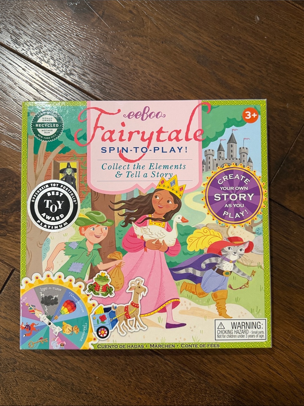 NWT - eeBoo - Fairytale Spin-to-Play! Story Game